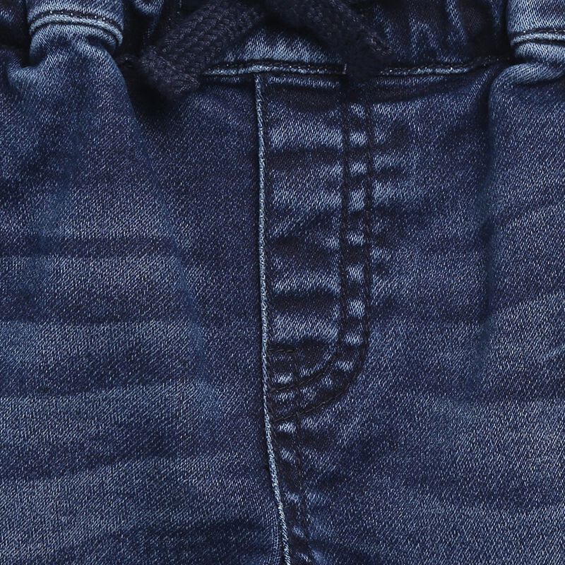 Boys Medium Blue Long Knitted Trousers image number null